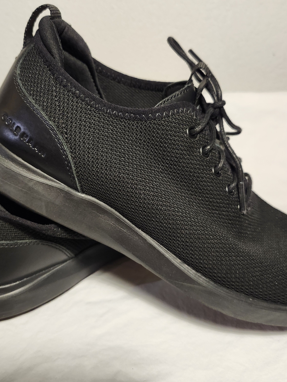 Cole Haan Black Knit Oxford Casual Shoes